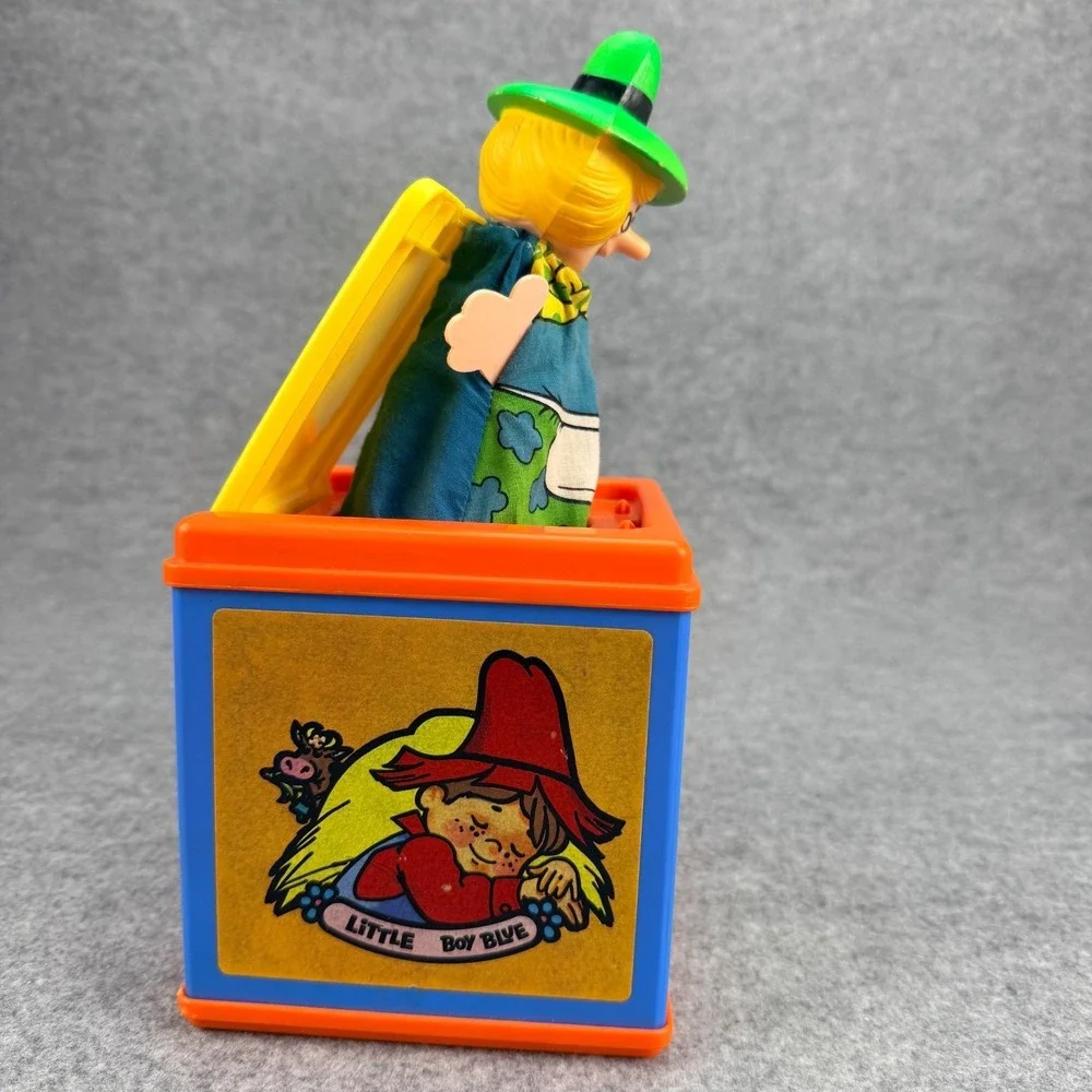Vintage 1976 Mattel Mother Goose Jack in the Box Toy Works Pop Up